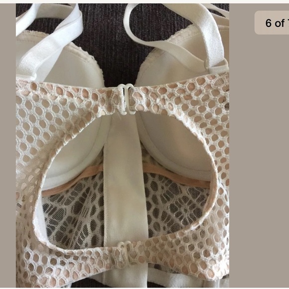 Victorias Secret Lined Demi White crochet lace bra - Picture 8 of 8